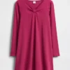 Vestito a costine con fiocco per bambina