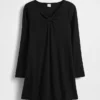 Vestito a costine con fiocco per bambina