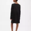 Vestito a costine con fiocco per bambina