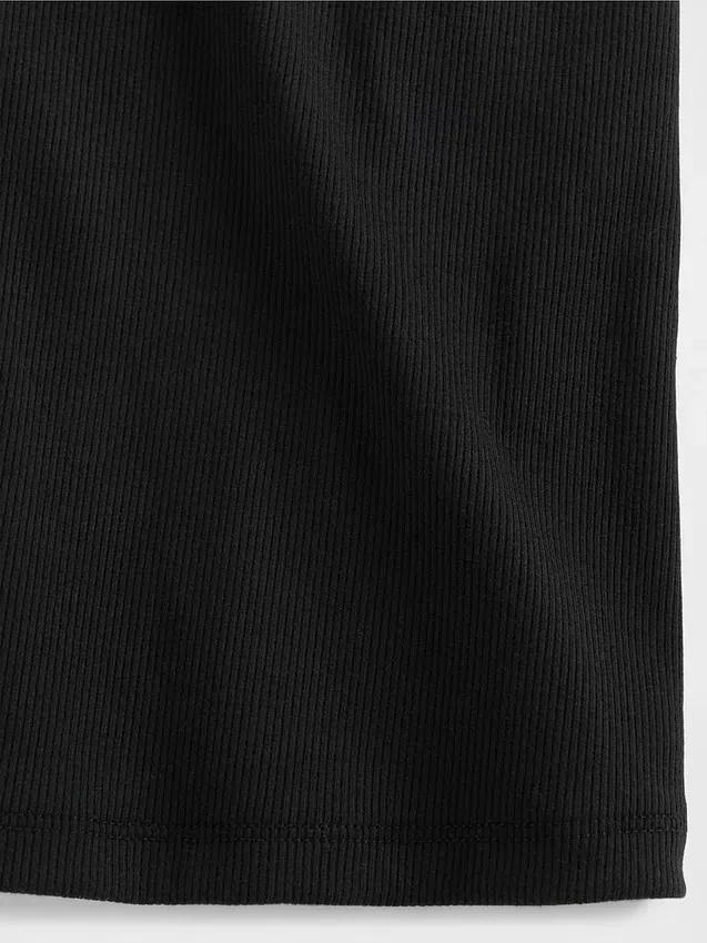 Vestito a costine con fiocco per bambina
