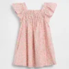 Vestito a fiori con maniche svolazzanti per neonato & bebè