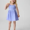 Vestito a grembiule in tessuti misti per neonato & bebè