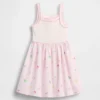 Vestito a grembiule in tessuti misti per neonato & bebè