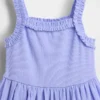 Vestito a grembiule in tessuti misti per neonato & bebè