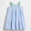 Vestito a quadretti con ciliegie per neonato & bebè