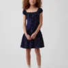 Vestito a vita bassa a pois per bambini