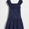 Vestito a vita bassa a pois per bambini