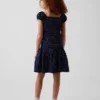 Vestito a vita bassa a pois per bambini