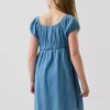 Vestito babydoll in denim per bambini