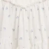 Vestito canotta a balze in tessuto misto per bambini