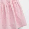 Vestito canotta a balze in tessuto misto per bambini