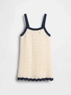 Vestito canotta all’uncinetto per bambini