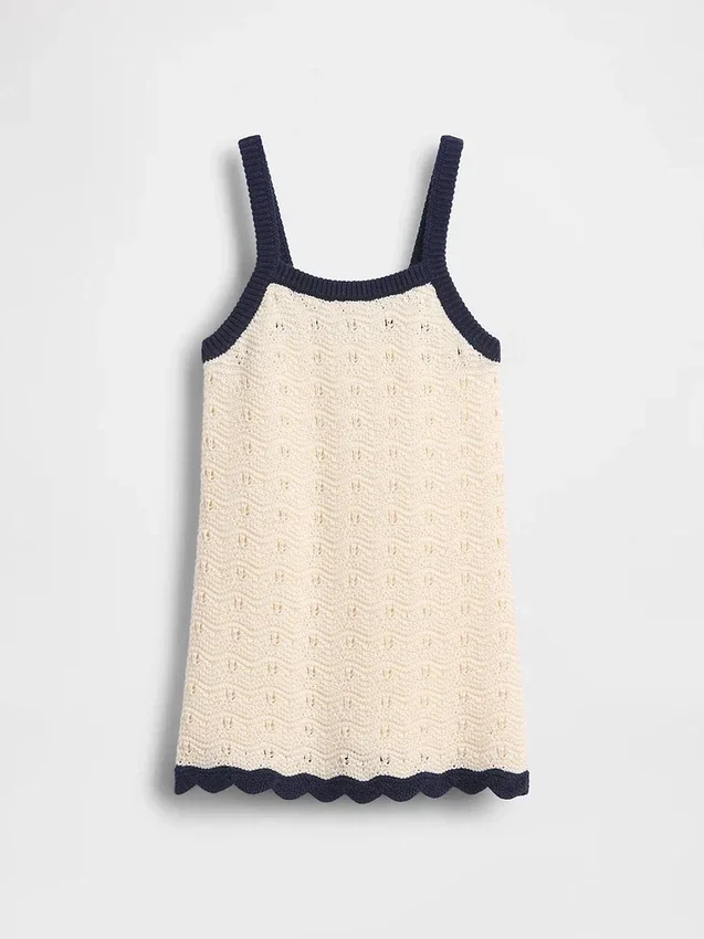 Vestito canotta all’uncinetto per bambini