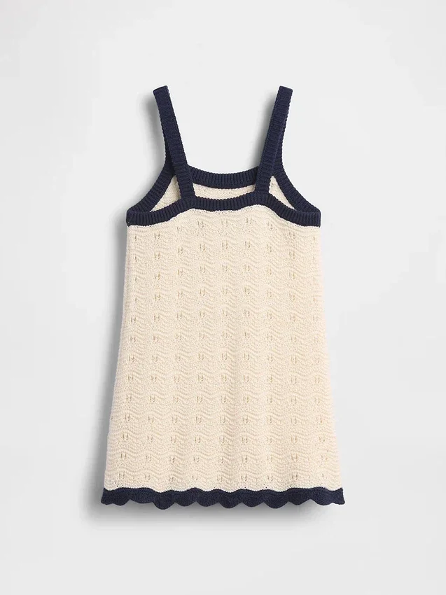 Vestito canotta all’uncinetto per bambini