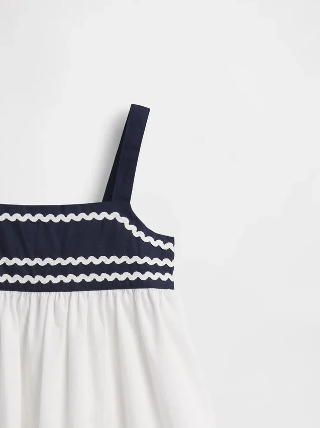 Vestito canotta in stile marinaro per neonato & bebè