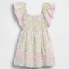 Vestito con maniche svolazzanti e smock per neonato & bebè