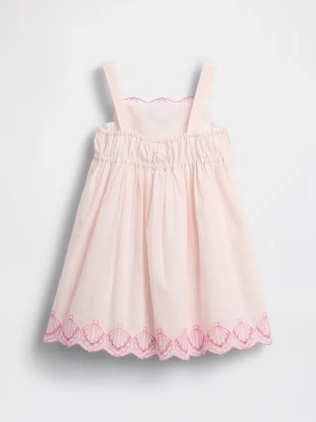 Vestito con ricami a occhielli per neonato & bebè