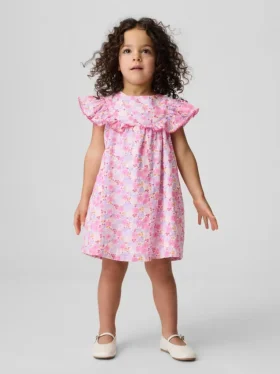 Vestito con volant a fiori per neonato & bebè