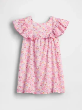 Vestito con volant a fiori per neonato & bebè