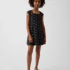 Vestito da bambina in jersey con scollo quadrato