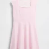 Vestito da bambina in jersey con scollo quadrato
