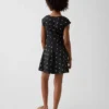 Vestito da bambina in jersey con scollo quadrato