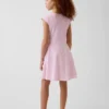Vestito da bambina in jersey con scollo quadrato