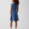 Vestito da bambina in jersey con scollo quadrato