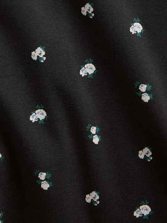 Vestito da bambina in jersey con scollo quadrato