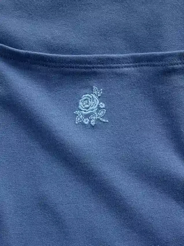 Vestito da bambina in jersey con scollo quadrato