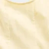 Vestito da bambina in misto lino e cotone con scollo rotondo