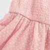 Vestito da bambina in rete con volant e maniche ad aletta