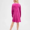 Vestito da bambina in velluto con vita impero
