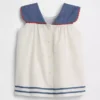 Vestito da marinaio in lino e cotone per neonati