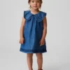 Vestito da marinaretta in denim per neonato & bebè