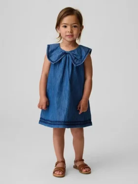 Vestito da marinaretta in denim per neonato & bebè