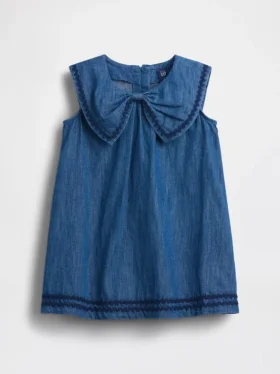 Vestito da marinaretta in denim per neonato & bebè