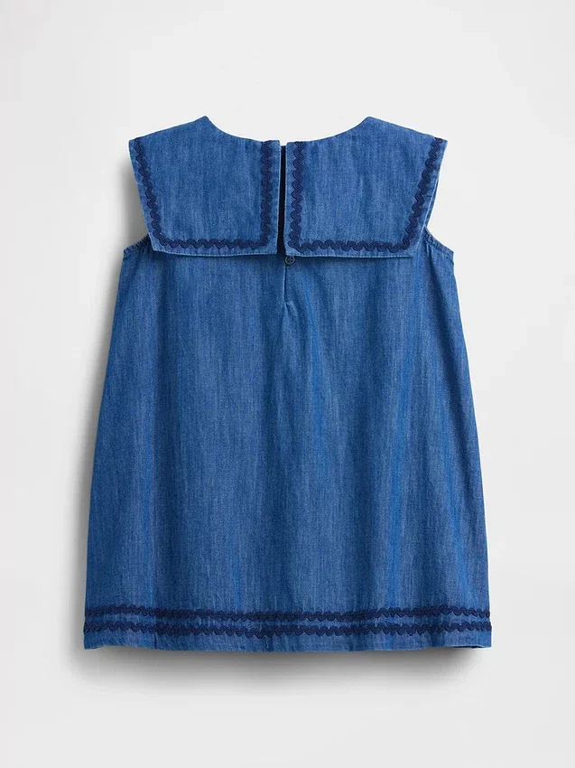 Vestito da marinaretta in denim per neonato & bebè