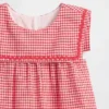 Vestito da marinaretta in lino e cotone a quadretti per neonato & bebè