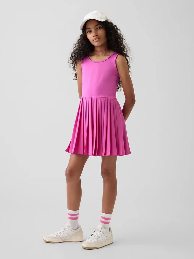 Vestito da tennis a pieghe per bambina