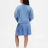 Vestito felpato plissettato Vintagesoft per bambini