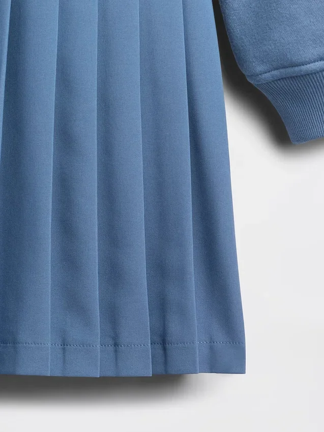 Vestito felpato plissettato Vintagesoft per bambini