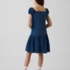 Vestito in denim a vita bassa per bambini