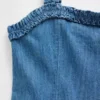 Vestito in denim a vita bassa per bambini