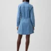 Vestito in denim con chiusura frontale a bottoni