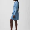 Vestito in denim con chiusura frontale a bottoni