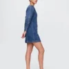 Vestito in denim con maniche a campana