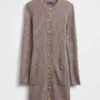 Vestito in maglia a coste CashSoft con tasche