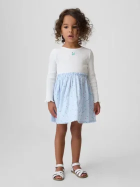 Vestito in tessuti misti per neonato & bebè