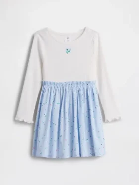 Vestito in tessuti misti per neonato & bebè